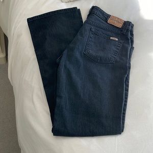 Levi Strauss black mid rise boot cut jeans